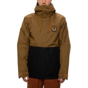 Geacă Ski și Snowboard 686 Foundation Insulated Jacket Gold Brown Melange Colorblock
