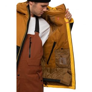 Geacă Ski și Snowboard 686 Static Insulated Jacket Golden Brown Colorblock
