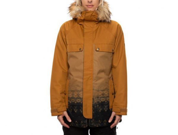 Geacă Ski și Snowboard 686 Dream Insulated Jacket Gold Brown Tie Dye Slub